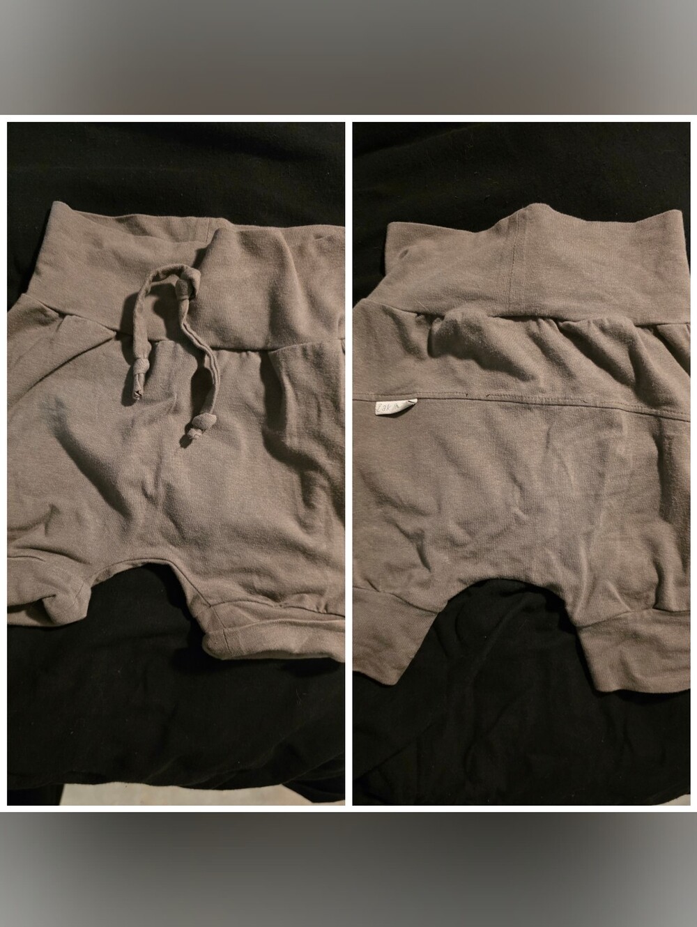 Kids Neutral Gray Drawstring Lounge Shorts Zak Et Zoé 2-4ans